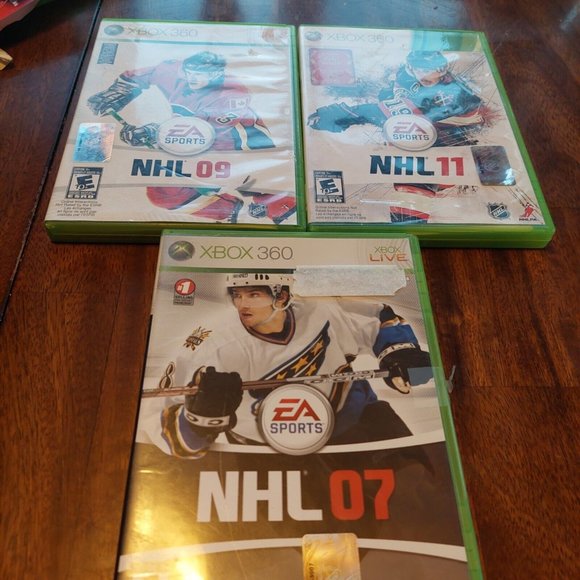 Xbox 360 NHL 07 09 11 GUC MICROSOFT VIDEO GAMES HOCKEY - Picture 1 of 6